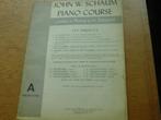 JOHN W.SCHAUM PIANO COURSE -PIANO CURSUS, Muziek en Instrumenten, Bladmuziek, Ophalen of Verzenden, Gebruikt, Les of Cursus, Piano
