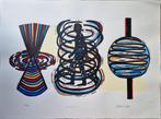 Hans Wap - Litho: 'Spinning tops' (1998), Antiek en Kunst, Ophalen