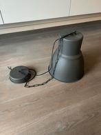Donkergrijze hanglamp, Huis en Inrichting, Lampen | Hanglampen, Ophalen of Verzenden, Zo goed als nieuw, Metaal, Minder dan 50 cm