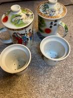 Traditionele Chinese theemokken met deksel en filter, Ophalen