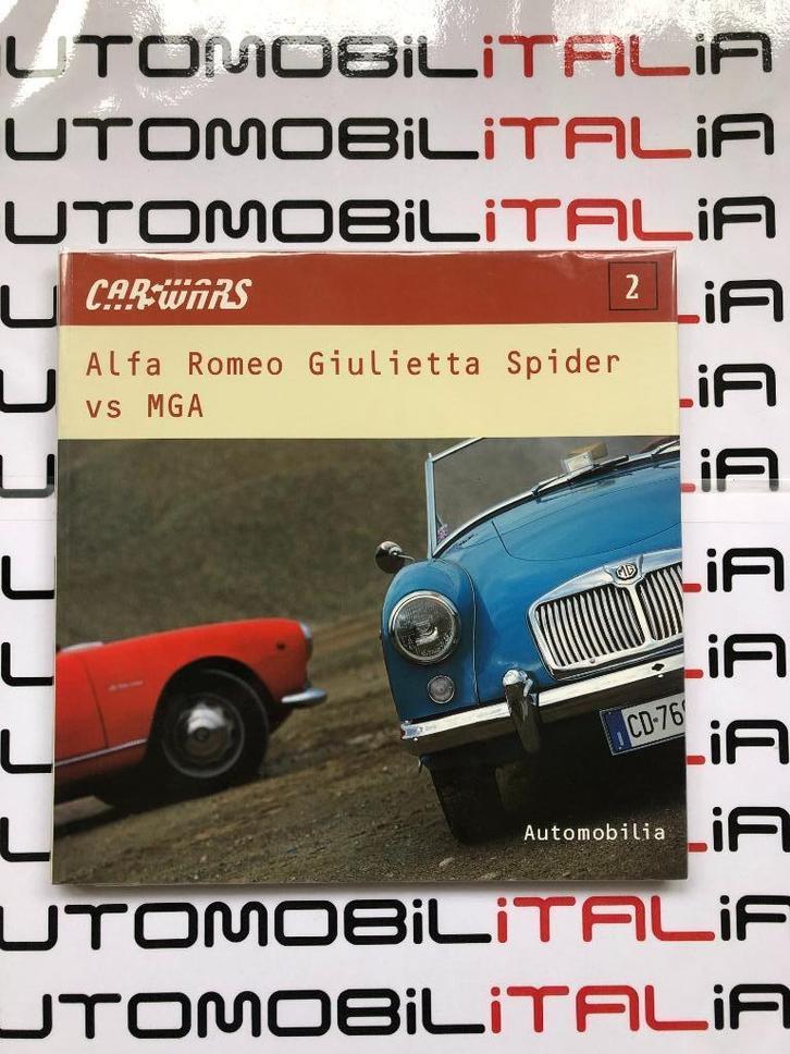 Alfa Romeo Giulietta Spider vs MG A Carwars 2 Automobilia, Boeken, Auto's | Folders en Tijdschriften, Nieuw, Alfa Romeo, Ophalen of Verzenden