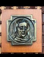 Onze Lieve Vrouwe, koper op wandhanger, Antiek en Kunst, Ophalen of Verzenden