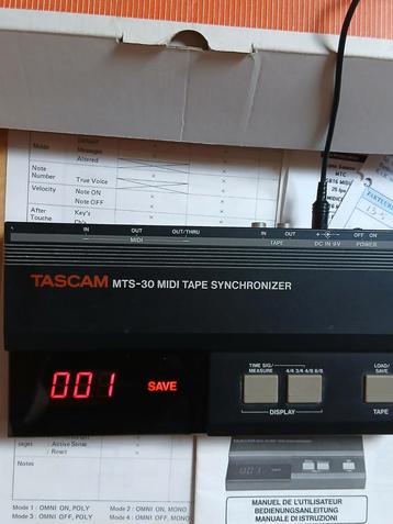 Tascam MTS-30 Tape Synchronizer met Doos & Handleiding beschikbaar voor biedingen
