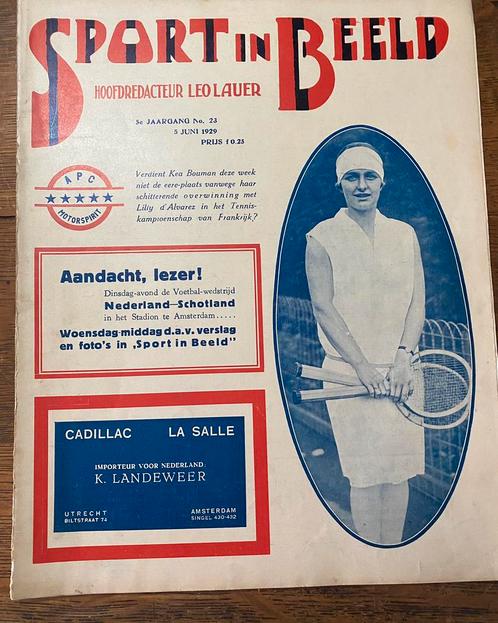 Sport in beeld 23 tijdschrift 1929, Verzamelen, Tijdschriften, Kranten en Knipsels, Tijdschrift, 1920 tot 1940, Ophalen of Verzenden
