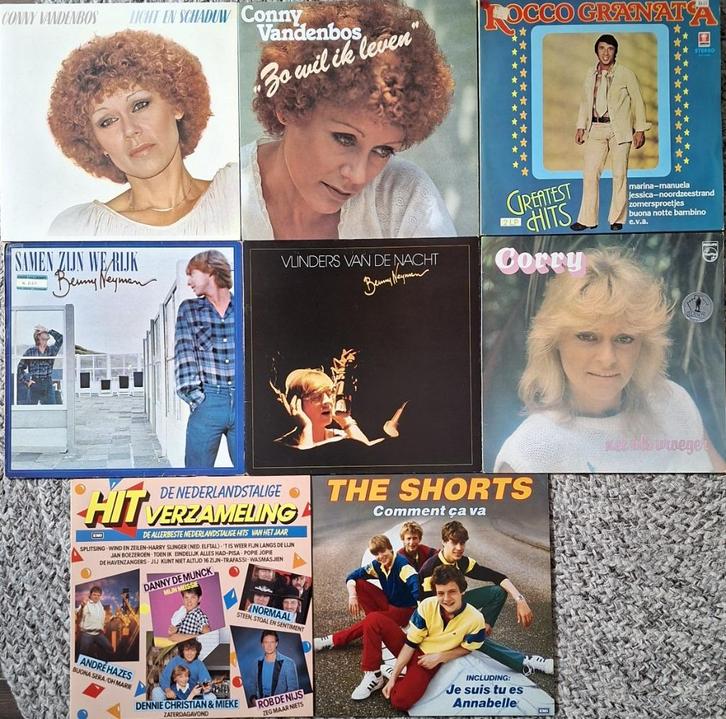 Lp’s partij verzameling van 8 Nederlandstalige artiesten, Cd's en Dvd's, Vinyl | Nederlandstalig, Gebruikt, Overige genres, 12 inch