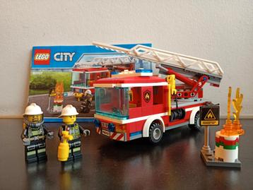 LEGO City 60107 Brandweer Ladderwagen Compleet beschikbaar voor biedingen