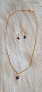 Handgemaakt Ketting & Oorbellen Setje, Nieuw, Ophalen of Verzenden, Goud, Overige materialen