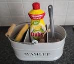 Wash up metalen bakje voor afwas benodigdheden / Landelijk, Gebruikt, Ophalen of Verzenden
