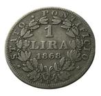 * 1868R  -  VATICAAN  - 1 LIRA - Pius IX -  ZILVER  **, Postzegels en Munten, Munten | Europa | Niet-Euromunten, Italië, Zilver