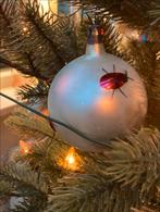 Gevraagd: Vintage Kerstbal met Kever Decoratie, Diversen, Kerst, Ophalen of Verzenden, Gebruikt