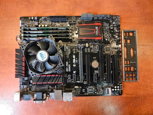 Asus H97-Pro met i7 4770 Quad Core en 16GB, Computers en Software, Moederborden, Gebruikt, Intel, DDR3, Ophalen of Verzenden