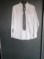 Kostuum, overhemd en stropdas, Kleding | Heren, Kostuums en Colberts, Ophalen, Zo goed als nieuw, Maat 56/58 (XL), Grijs