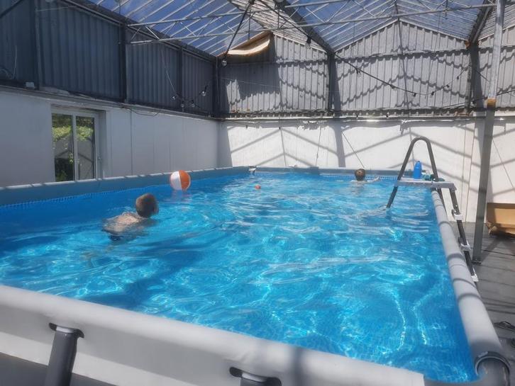 zwembad  Intex Ultra XTR 732 x 366 cm complete set, Tuin en Terras, Zwembaden, Gebruikt, Opzetzwembad, 120 cm of meer, 200 tot 400 cm