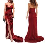 Galajurk maat M | strapless | bordeauxrood, Maat 38/40 (M), Galajurk, Honneloeloe, Ophalen of Verzenden