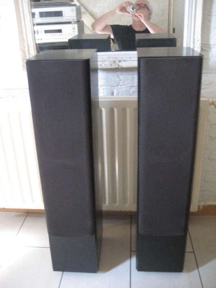 Eltax kh 502 3 way luidspekers set, Audio, Tv en Foto, Luidsprekers, Zo goed als nieuw, Front, Rear of Stereo speakers, 60 tot 120 watt