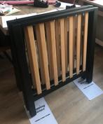 Zwarte TWF Box met houten spijlen, Ophalen, Gebruikt, Rechthoekig, In hoogte verstelbaar