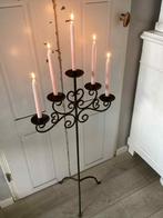 Handgesmeden kerk kandelaar, Antiek en Kunst, Antiek | Kandelaars, Ophalen of Verzenden, Koper of Brons