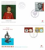 17 FDC's Suriname, Verzenden, Gestempeld