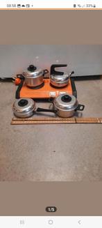 maybaum 1970? kinder kookplaat gastel electrische pannenset., Witgoed en Apparatuur, Kookplaten, Ophalen of Verzenden, Gebruikt