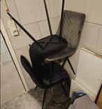 Stoelen, Huis en Inrichting, Ophalen, Gebruikt, Zwart, Velours bekleed