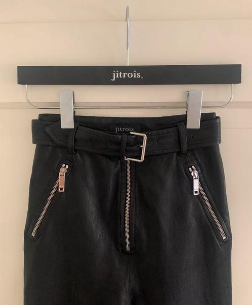 Jitrois • Kristen • Pantalon • Lamsleer • Leren Broek • 36, Kleding | Dames, Broeken en Pantalons, Zo goed als nieuw, Maat 36 (S)