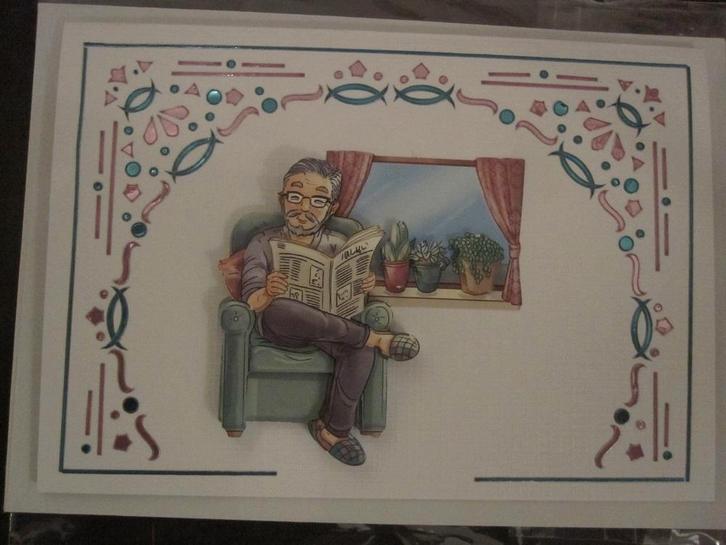 Originele Opa en Oma kaarten (3D), Hobby en Vrije tijd, Kaarten | Zelfgemaakt, Nieuw, Overige thema's, Ophalen