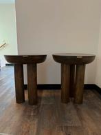Twee prachtige bijzettafels/nachtkastjes, Huis en Inrichting, Minder dan 55 cm, Rond, Zo goed als nieuw, Ophalen