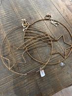 2 Riviera Maison rattan kerst hangers, Diversen, Kerst, Ophalen, Zo goed als nieuw