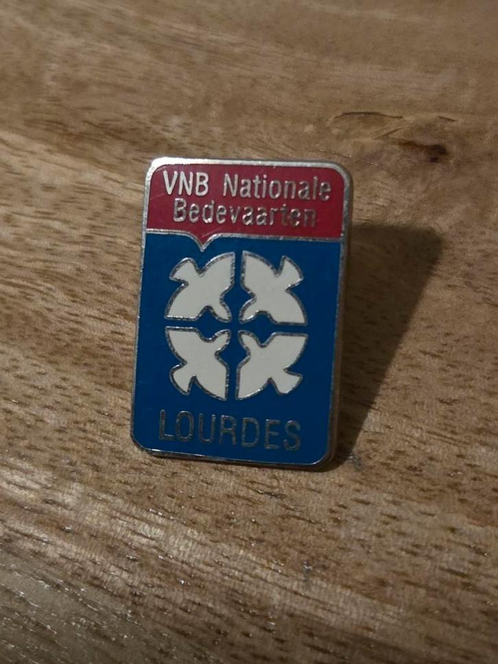 VNB Nationale Bedevaarten Lourdes, Verzamelen, Speldjes, Pins en Buttons, Zo goed als nieuw, Speldje of Pin, Overige onderwerpen