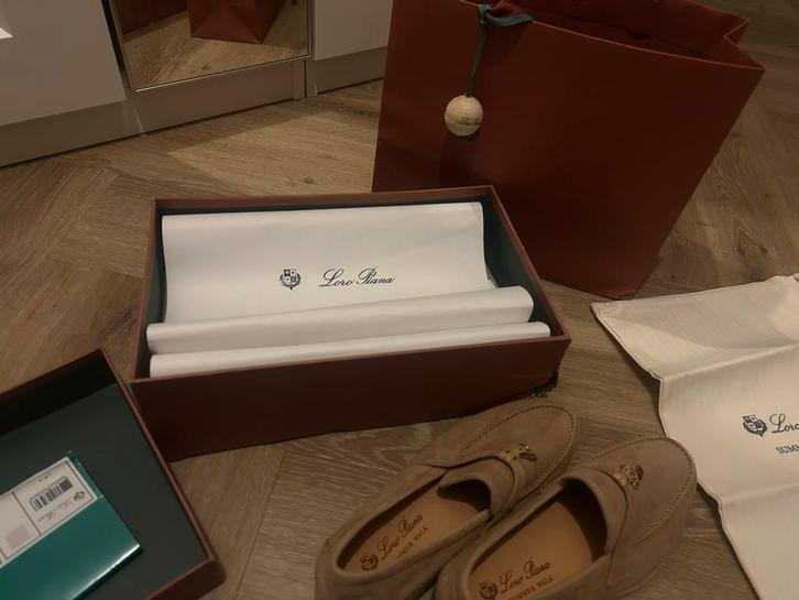 Loro Piana Summer Walk Maat 38 - Topkwaliteit!, Kleding | Dames, Schoenen, Nieuw, Instappers, Beige, Ophalen of Verzenden