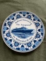 Delfts Blauw Herdenkingsbord Holland America Line 1997, Ophalen of Verzenden