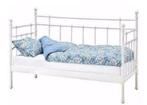 Metalen Meiden Bed - Stijlvol en Comfortabel, Gebruikt, 90 cm, Eenpersoons, Ophalen of Verzenden