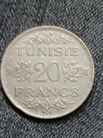 Tunesië 20 Franc AH1353/AD1935 Ahmad II - Zilver, Postzegels en Munten, Munten | Afrika, Verzenden, Overige landen, Losse munt