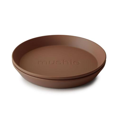Kinderbord Bord Rond Caramel Bruin (set 2) Mushie, Kinderen en Baby's, Babyvoeding en Toebehoren, Nieuw, Overige typen, Ophalen of Verzenden