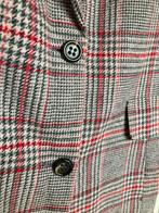 Brax Porto geruite mantel rood zwart grijs wol maat 40, Info@brax.com, Zo goed als nieuw, Rood, Brax Netherlands B.V.