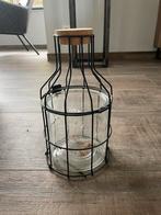 Bloempot in stalen fles, Ophalen, Rond, Zo goed als nieuw, Minder dan 25 cm