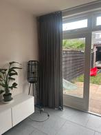 Overgordijnen grijs /bruin, Huis en Inrichting, Stoffering | Gordijnen en Lamellen, Ophalen of Verzenden, Zo goed als nieuw, Bruin