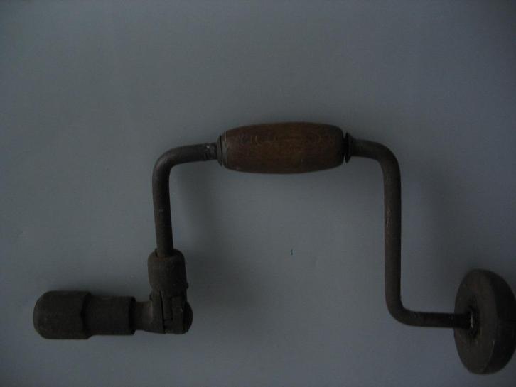 Antieke handboor, Antiek en Kunst, Antiek | Gereedschap en Instrumenten, Ophalen of Verzenden