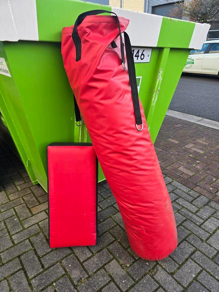 Boksset: Bokszak en stootkussen, Sport en Fitness, Boksen, Gebruikt, Bokszak, Ophalen