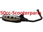 Uitlaat Tecno standaard Gy6 50 4T 10 inch [139QMAB] 120085, Ophalen of Verzenden, 50cc-Scooterparts, Info@50cc-scooterparts.nl