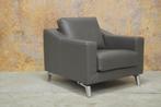 ZGANieuw grijze leren Leolux Antonia Diva design fauteuil, Huis en Inrichting, Leolux, Leolux, Design, 75 tot 100 cm