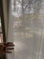 Witte, doorschijnende gordijnen - 300x100cm, Huis en Inrichting, 100 tot 150 cm, 200 cm of meer, Wit, Ophalen of Verzenden