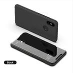 Clear View Cover+PET Screenprotector for Xiaomi Mi 8 _ Zwart, Verzenden, Nieuw, Hoesje of Tasje