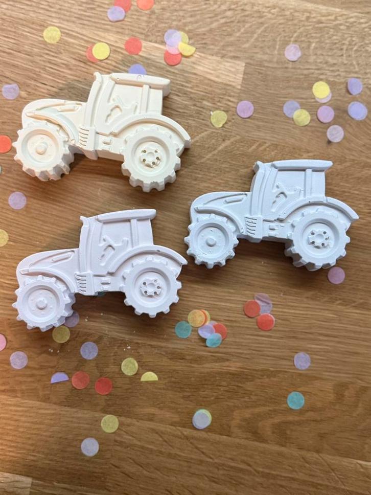 Traktor stoepkrijt 3 stuks, Hobby en Vrije tijd, Feestartikelen, Nieuw, Ophalen of Verzenden
