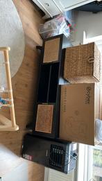 Tv kastje Lumz rotan en zwart, Ophalen of Verzenden, Gebruikt, 25 tot 50 cm, Minder dan 100 cm