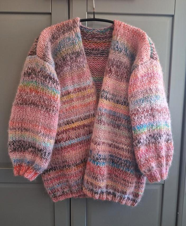 Nieuw handgemaakt mohair/merino vest, grote maat, Kleding | Dames, Truien en Vesten, Nieuw, Maat 46/48 (XL) of groter, Roze, Ophalen of Verzenden