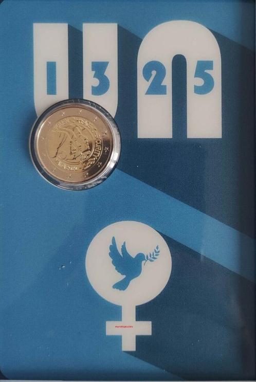 De Speciale 2 Euro MALTA 2022 "Vrede en Veiligheid Vrouwen", Postzegels en Munten, Munten | Europa | Euromunten, 2 euro, Malta