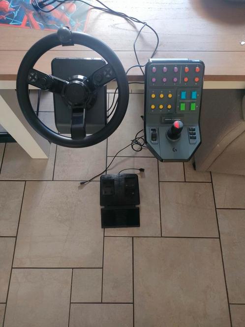 Logitech G Farm Simulator Heavy Equipment Bundle, Computers en Software, Joysticks, Zo goed als nieuw, Ophalen