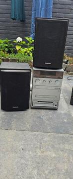Panasonic Leuke muziek toren met 2 boxen, Audio, Tv en Foto, Stereo-sets, Ophalen of Verzenden, Zo goed als nieuw