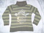 Groene longsleeve met col maat 122-128, Kinderen en Baby's, Kinderkleding | Maat 122, Ophalen of Verzenden, Zo goed als nieuw